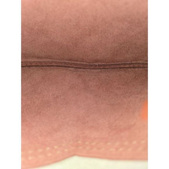 Two-Tone Leather Wristlet With Zipper & Snap Closure - Picture 4 of 6